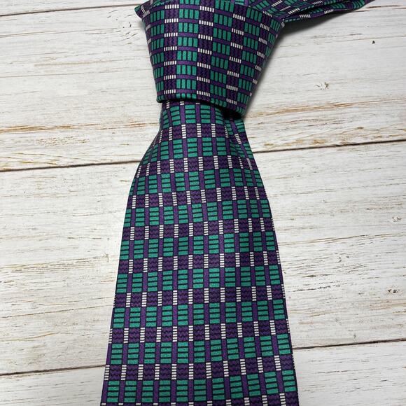 Robert Talbott Studio Hand Made 100% Silk Men’s Neck Tie Made In USA 3.75" - Picture 1 of 12